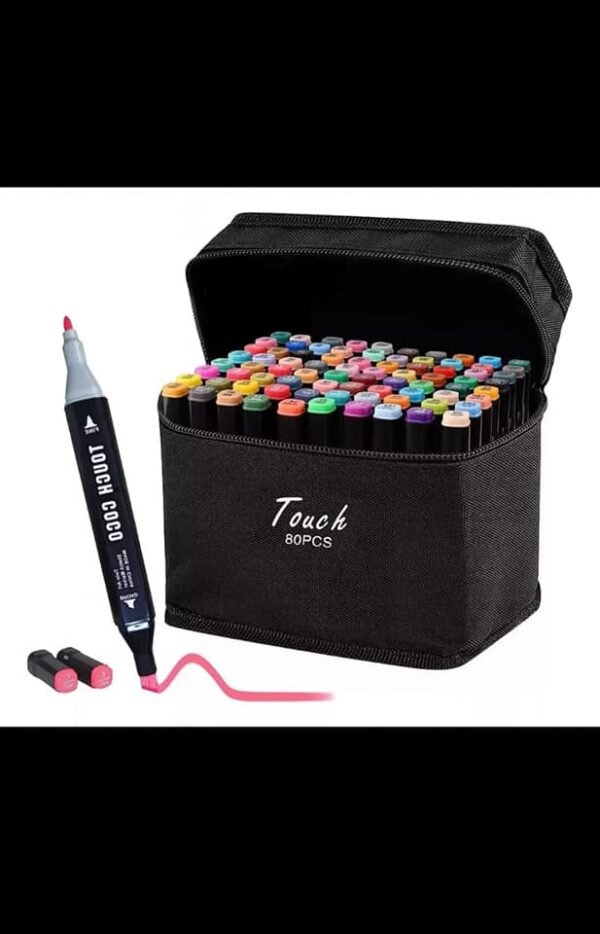 ESTUCHE DE MARCADORES 80 UNIDADES DOBLE PUNTA TOUCH